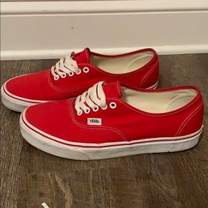 Vans: red/white authentic